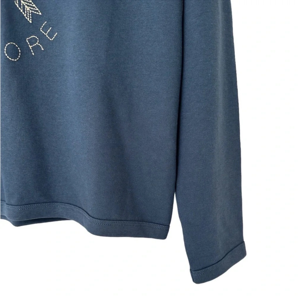 Gymboree Pullover Love To Explore Blue Gold Embroidery NWT Girls Size XL (14)